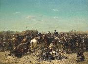 Adolf Schreyer An Ottoman encampment oil painting picture wholesale